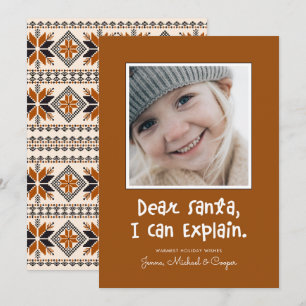DEAR SANTA I CAN EXPLAIN Add Your Photo
