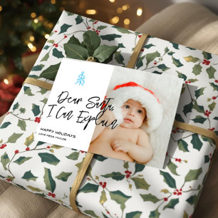 Dear Santa I Can Explain Christmas Personalised Holiday Card