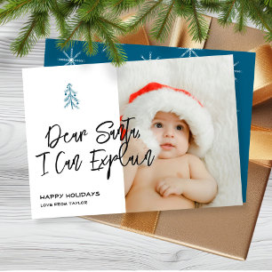 Dear Santa I Can Explain Christmas Personalised Holiday Card