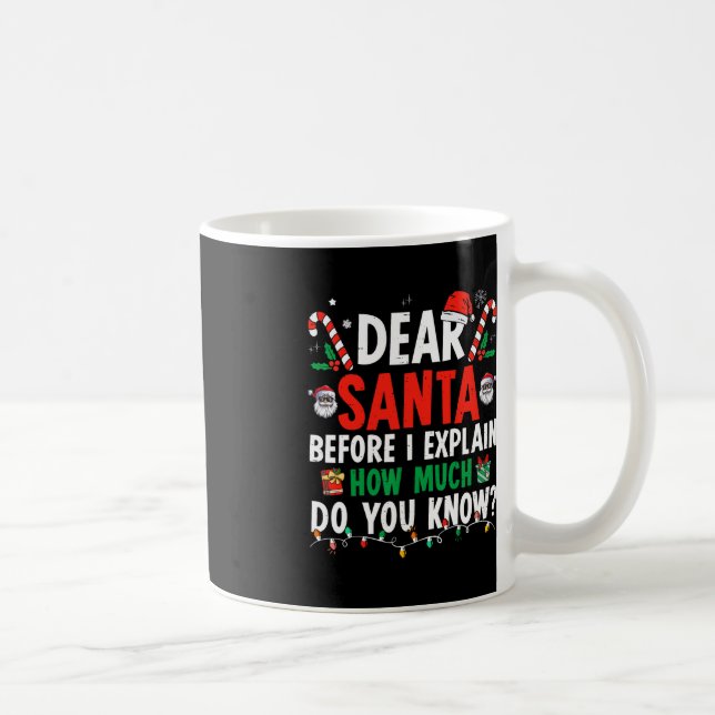 Dear Santa I Can Explain Fun Christmas  Kids Adult Coffee Mug (Right)