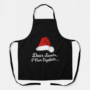 Dear Santa I Can Explain Funny Apron