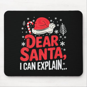 Dear Santa I Can Explain Funny Christian Mouse Mat