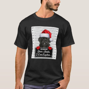 Dear Santa I Can Explain Funny Christmas Portugues T-Shirt