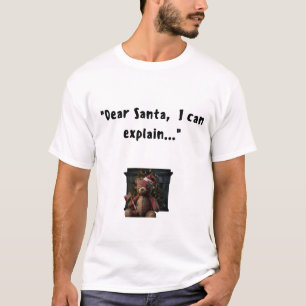 Dear Santa I Can Explain Funny Horror Christmas Te T-Shirt