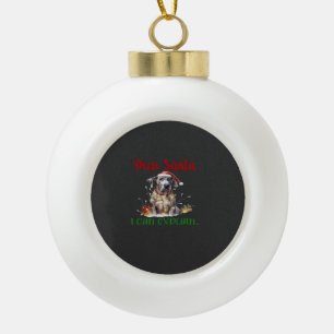 Dear Santa I Can Explain Great Dane Essential T-Sh Ceramic Ball Christmas Ornament