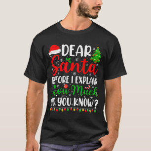 Dear Santa I Can Explain Shirt Kids Boys Funny Chr