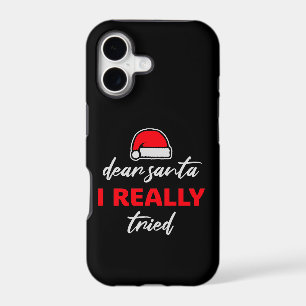 Dear Santa I Really Tried Christmas Humor Quote