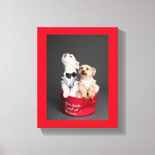 DEAR SANTA, I WANT ALL THE BONES CANVAS PRINT