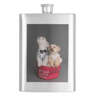 DEAR SANTA, I WANT ALL THE BONES HIP FLASK