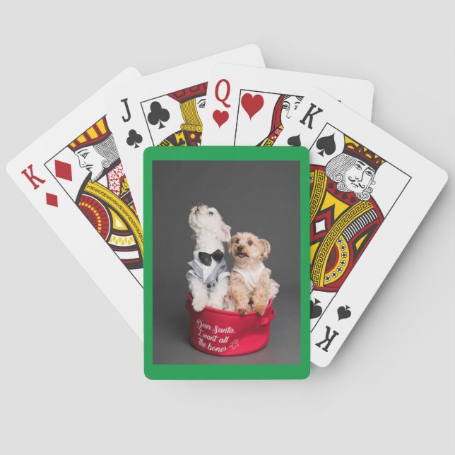 DEAR SANTA, I WANT ALL THE BONES PLAYING CARDS (Back)