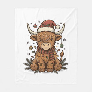 Dear Santa Just Bring Ayrshires Christmas Shirt_1 Fleece Blanket
