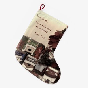 Dear Santa Large Christmas Stocking