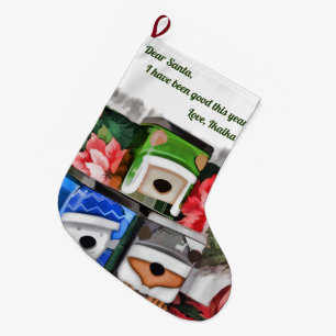 Dear Santa Large Christmas Stocking