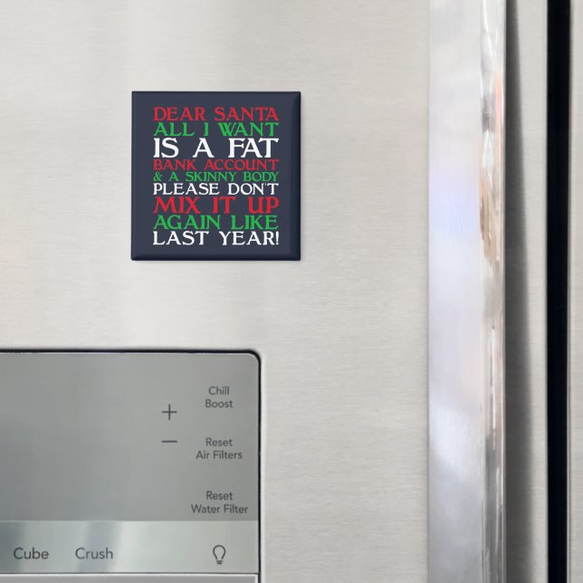 Dear Santa Magnet (In Situ (Fridge))