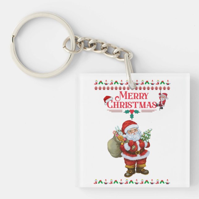 Dear santa | Marry Christmas 2024 Key Ring (Front)
