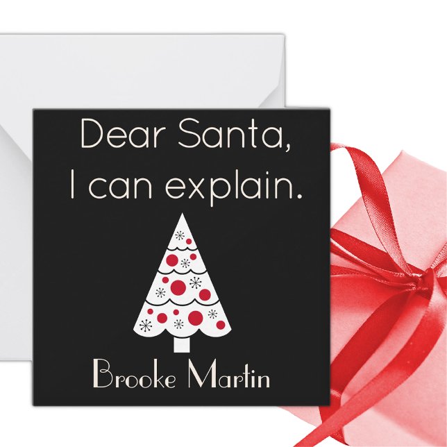 Dear Santa Mini Christmas Flat Note Card (Creator Uploaded)