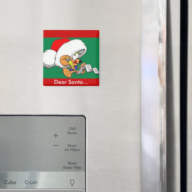 Dear Santa Mouse Magnet (In Situ (Fridge))