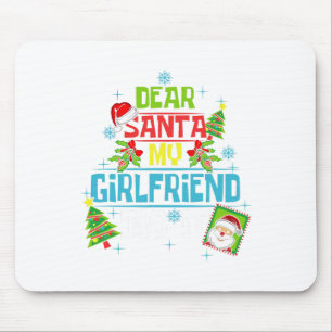 Dear Santa My Girlfriend Did It Xmas Boyfriend Lov Mouse Mat