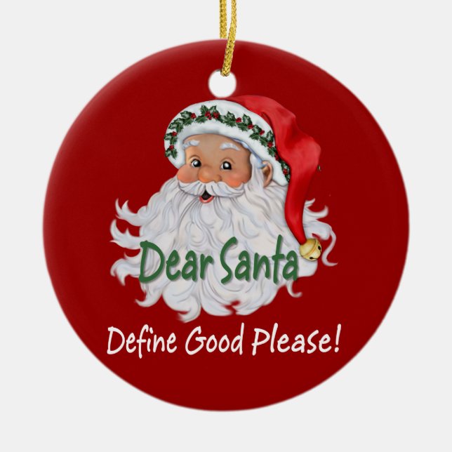 Dear Santa Ornaments (Front)
