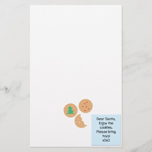 Dear Santa - Please Bring Toys Stationery (Front)