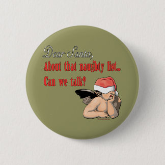 Dear Santa Series 6 Cm Round Badge