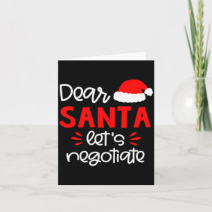 Dear Santa Shirt Funny Matching Family Christmas P Card