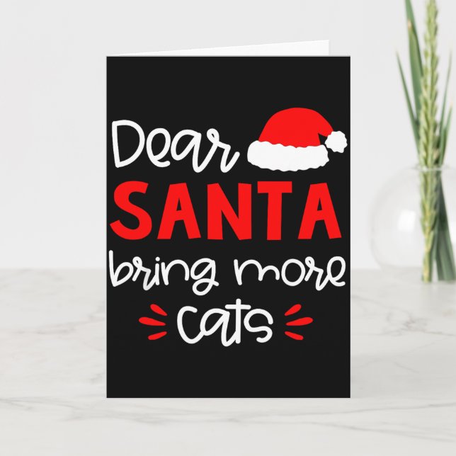 Dear Santa Shirt Funny Matching Family Christmas P Card (Front)