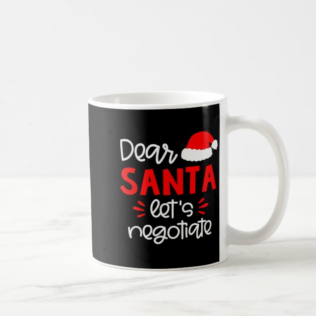 Dear Santa Shirt Funny Matching Family Christmas P Coffee Mug (Right)