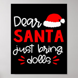 Dear Santa Shirt Funny Matching Family Christmas P Poster