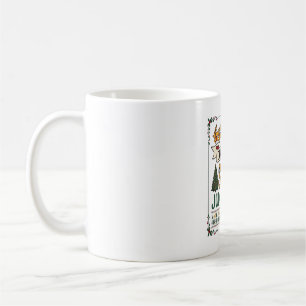 Dear Santa Stop Judging Me Christmas Reindeer Tree Coffee Mug