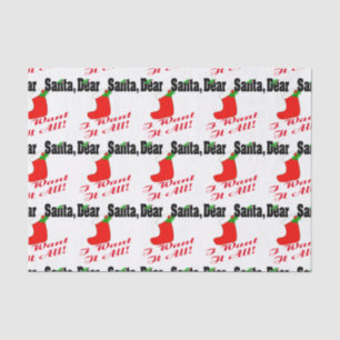 Dear Santa Tissue Paper