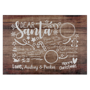 Dear Santa Tray Cutting Board