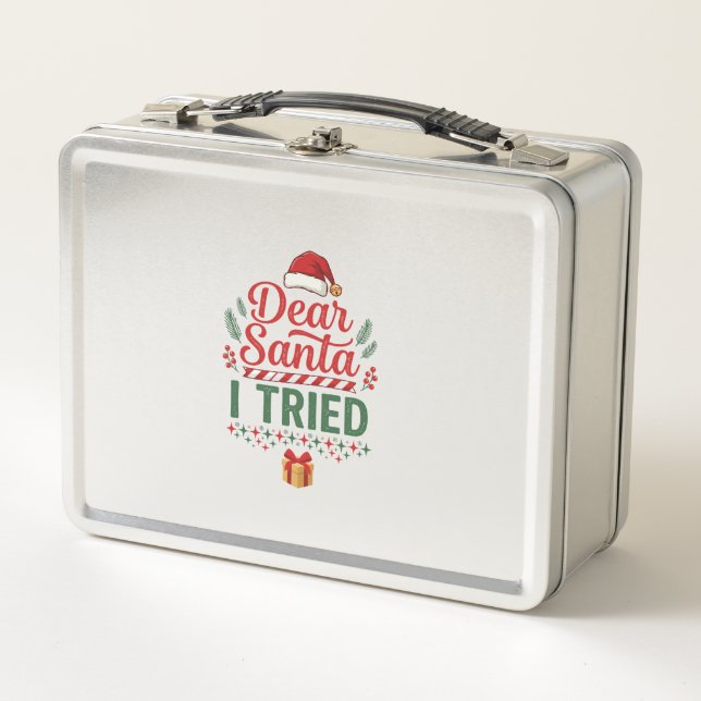 Dear Santa Tried Christmas Hat Present Box (Front)