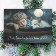 Dear Santa We've Been Good Family Photo 