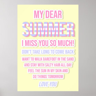 Dear Summer Poster