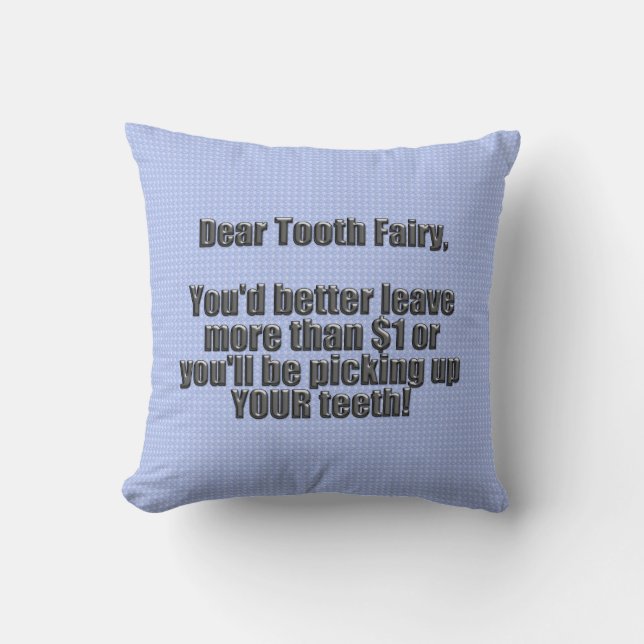 Dear Tooth Fairy Cushion (Front)