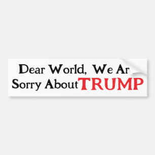 Dear World Bumper Sticker