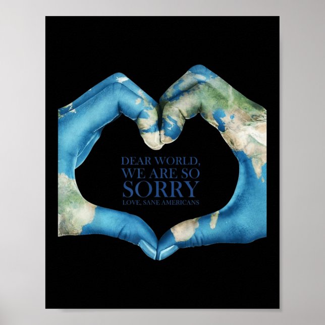 Dear World Were Sorry Vintage  Poster (Front)