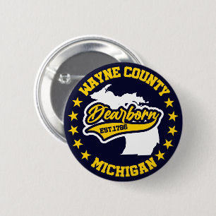 Dearborn,Michigan 6 Cm Round Badge