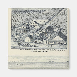 Deardorff and Centennial Vineyards, California Magnet