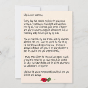 Dearest Valentine  Holiday Card