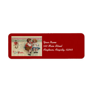 Dearest Valentine Vintage Address Stickers