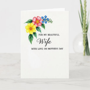 Dearest Wife Mothers Day Card