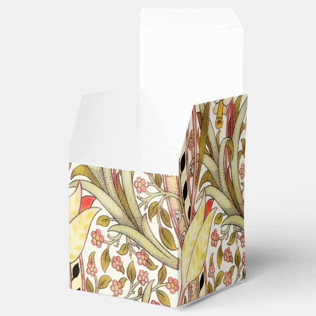 Dearle Daffodil Vintage Floral Pattern Favour Box (Opened)