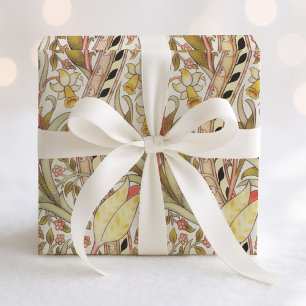 Dearle Daffodil Vintage Floral Pattern Wrapping Paper