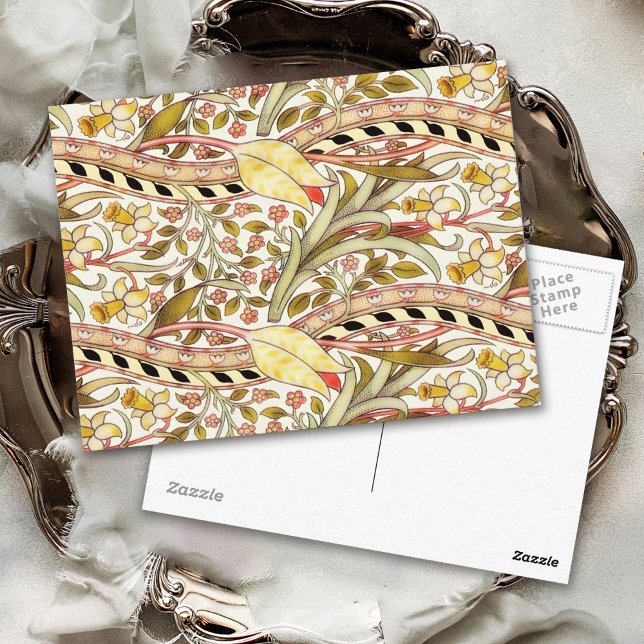 Dearle Daffodil Vintage Floral Postcard (Creator Uploaded)