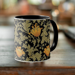 Dearle Gold Anemones William Morris Mug