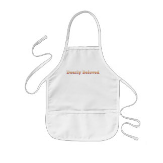 "Dearly Beloved" Bible quote with golden text Kids Apron