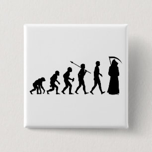 Death 15 Cm Square Badge