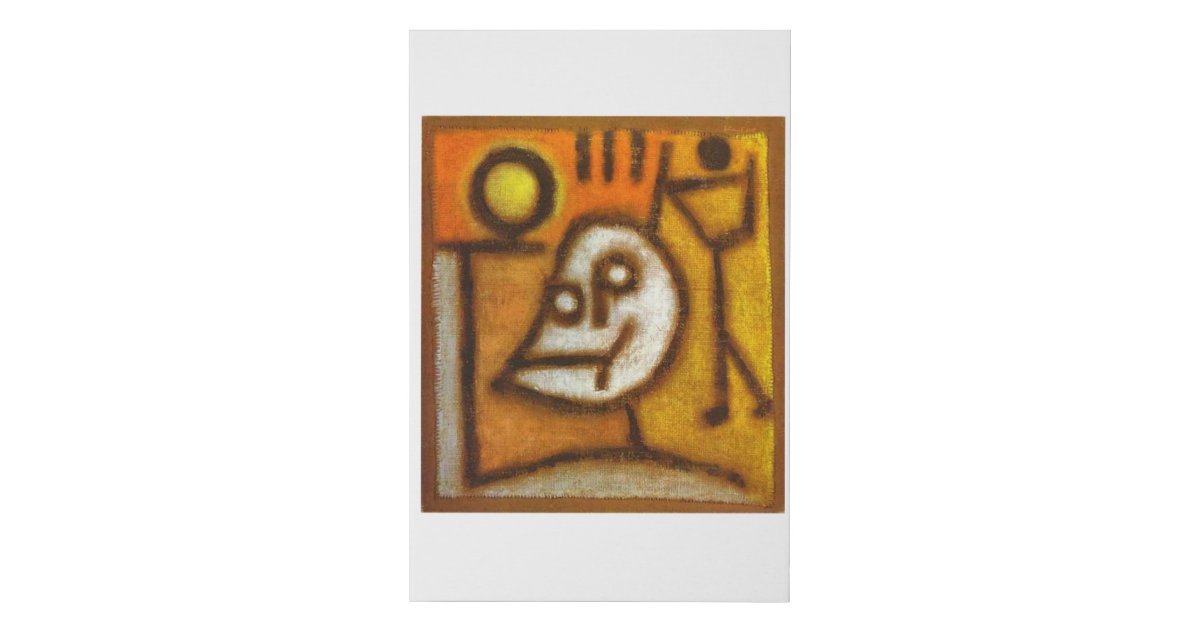 Death and Fire Paul Klee Faux Canvas Print Zazzle